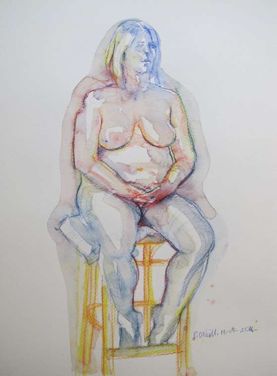 seated nude