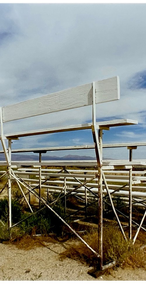 Grand Stand, Inyokern Drag Strip, California by Richard Heeps