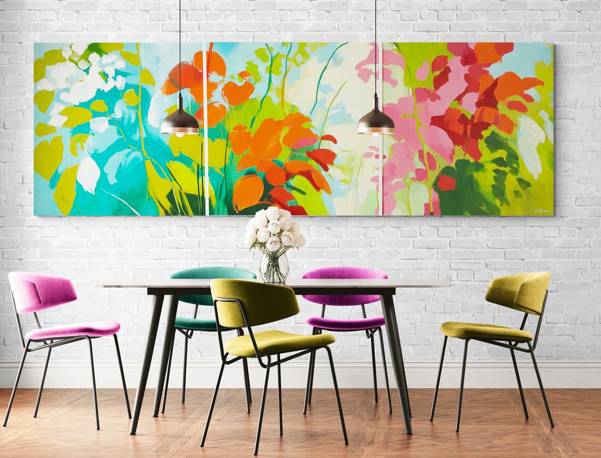  The Rays Touch The Leaves #5 By V+V Kniazievi, 118 X 39, Artwork For Sale On Artfinder