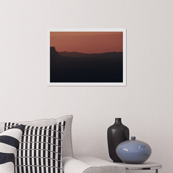 Sunrise over Ramon crater #8 | Limited Edition Fine Art Print 1 of 10 | 45 x 30 cm