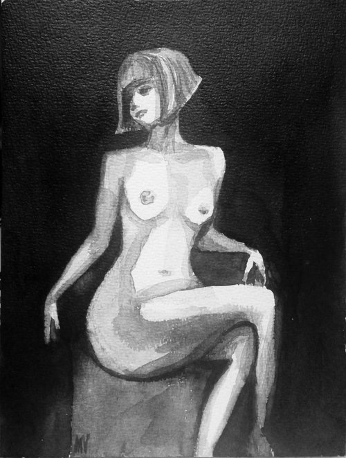 SKETCH OF HUMAN BODY. WOMAN.18 by Mag Verkhovets
