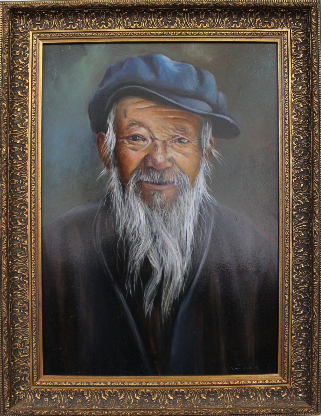 Good oil painting-old man