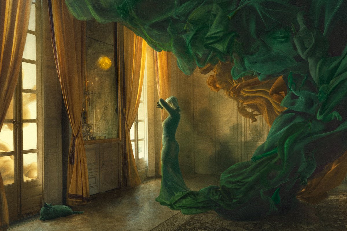 Surrealistic Portrait Photograph By Nikolina Petolas, 26 X 17", Forevermore, Original Artwork