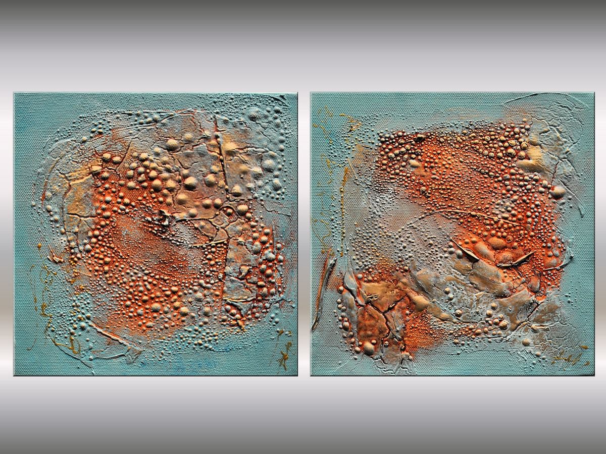 Serenade II - Small Paintings - Abstract - Acrylic Painting - Canvas Art - Wall Art - Rea... by Edelgard Schroer