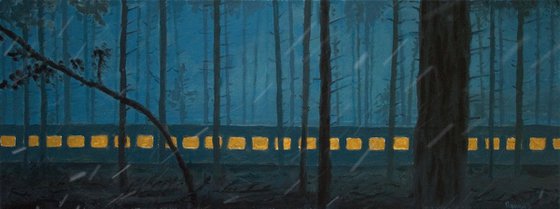 Endless Train in the Forest