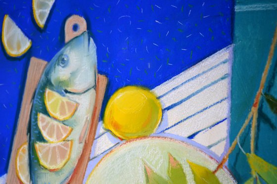 still life with fish