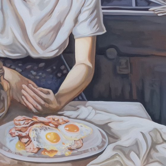 Honey, breakfast is ready!