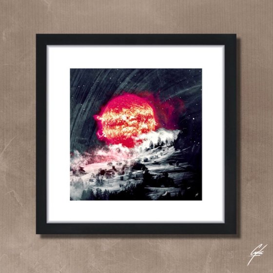 THE FALLING SUN | 2018 | DIGITAL ARTWORK PRINTED ON PHOTOGRAPHIC PAPER | HIGH QUALITY | LIMITED EDITION OF 10 | SIMONE MORANA CYLA | 40 X 40 CM |