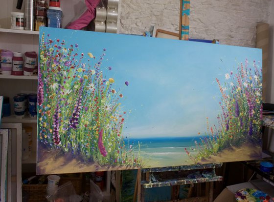 The beauty of summer **Very large painting**