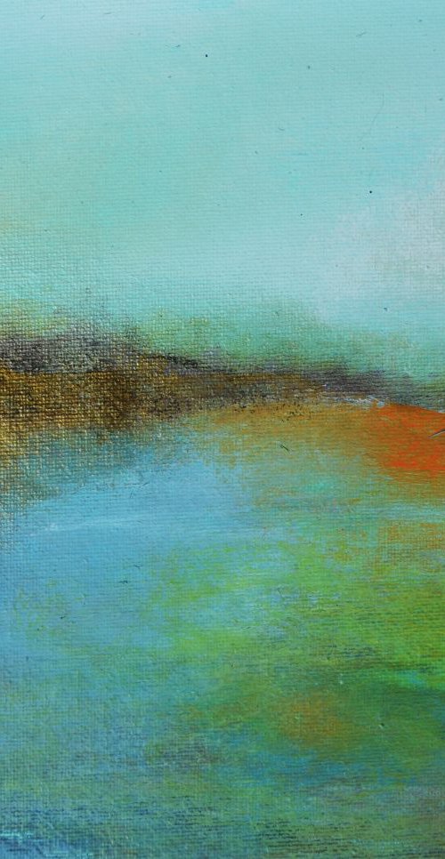 Landscape abstract "Summer in the hills" by Henrieta Angel