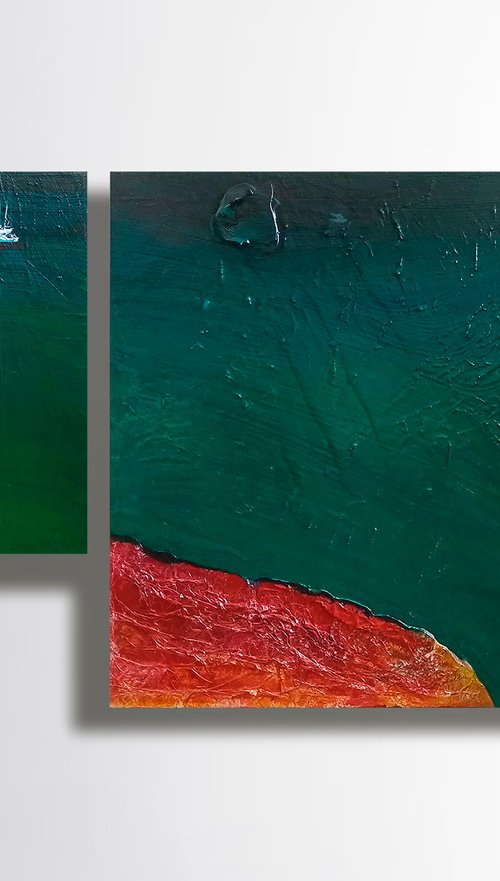 The sea" diptych by Marya