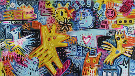 OPEN YOUR HEART 85x150cm