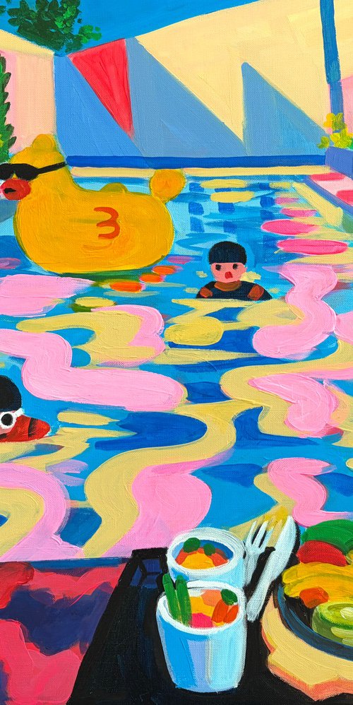 Poolside Happiness by Lee SeungMin