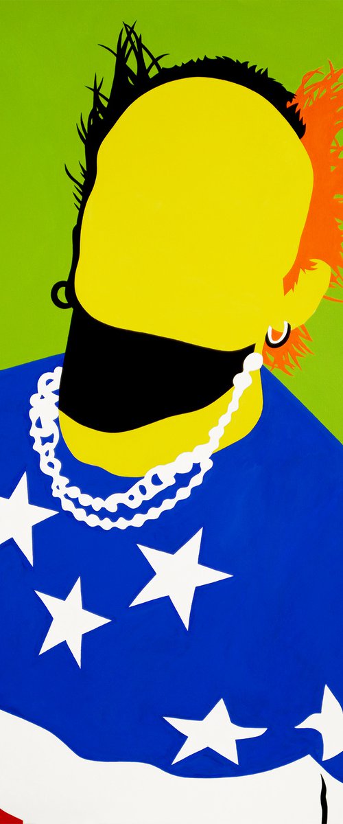 Faceless Portrait - Keith Flint (The Prodigy) by Pop Art Australia