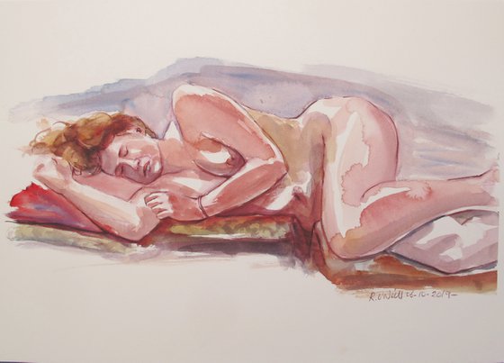 Reclining female nude