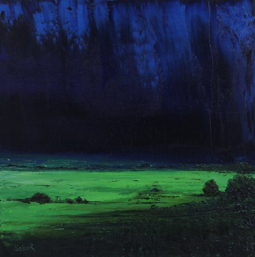 Blue Green Night by Serguei Borodouline