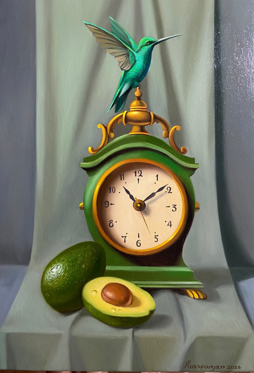Photorealistic Oil Painting , Green Harmony By Ara Gasparian, 9 X 14, Artwork For Sale On Artfinder