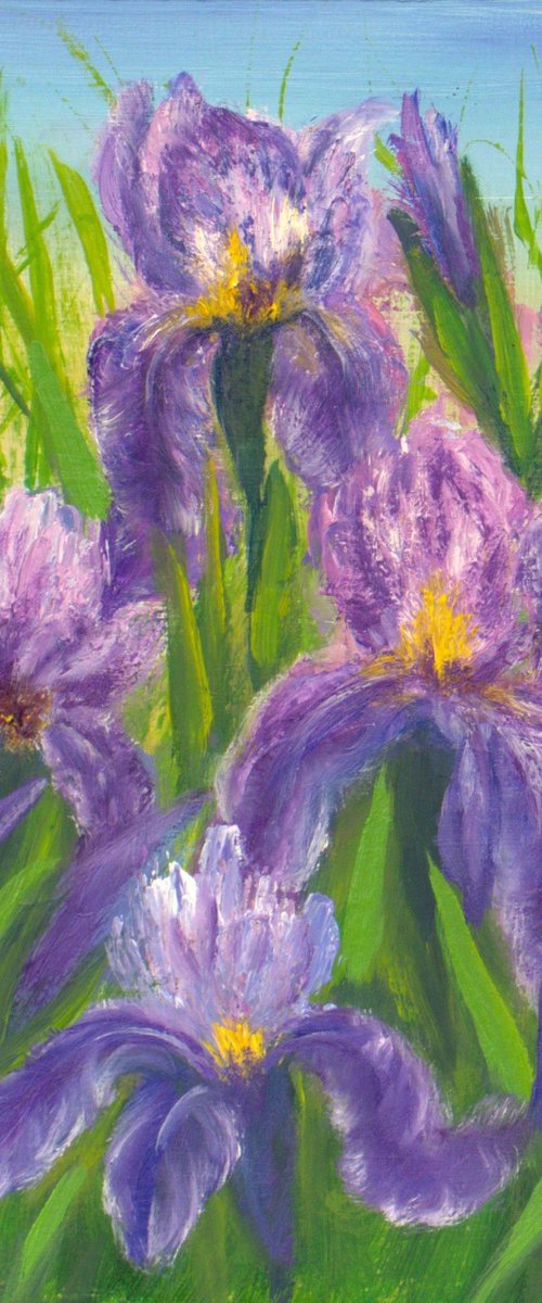 Irises by Ludmilla Ukrow
