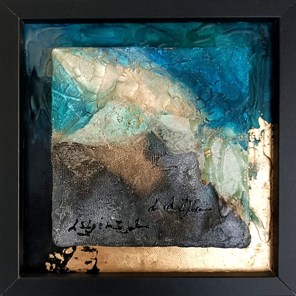 Abstract Painting By Ivana Urso, 9 X 9, The Architecture Of The Soul, Original Artwork