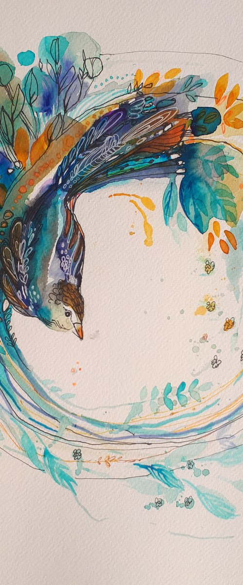 Mandala 11.- Bluebird by Simon Tünde