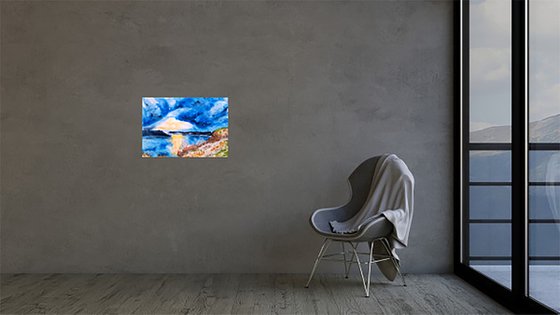 Blue River Painting