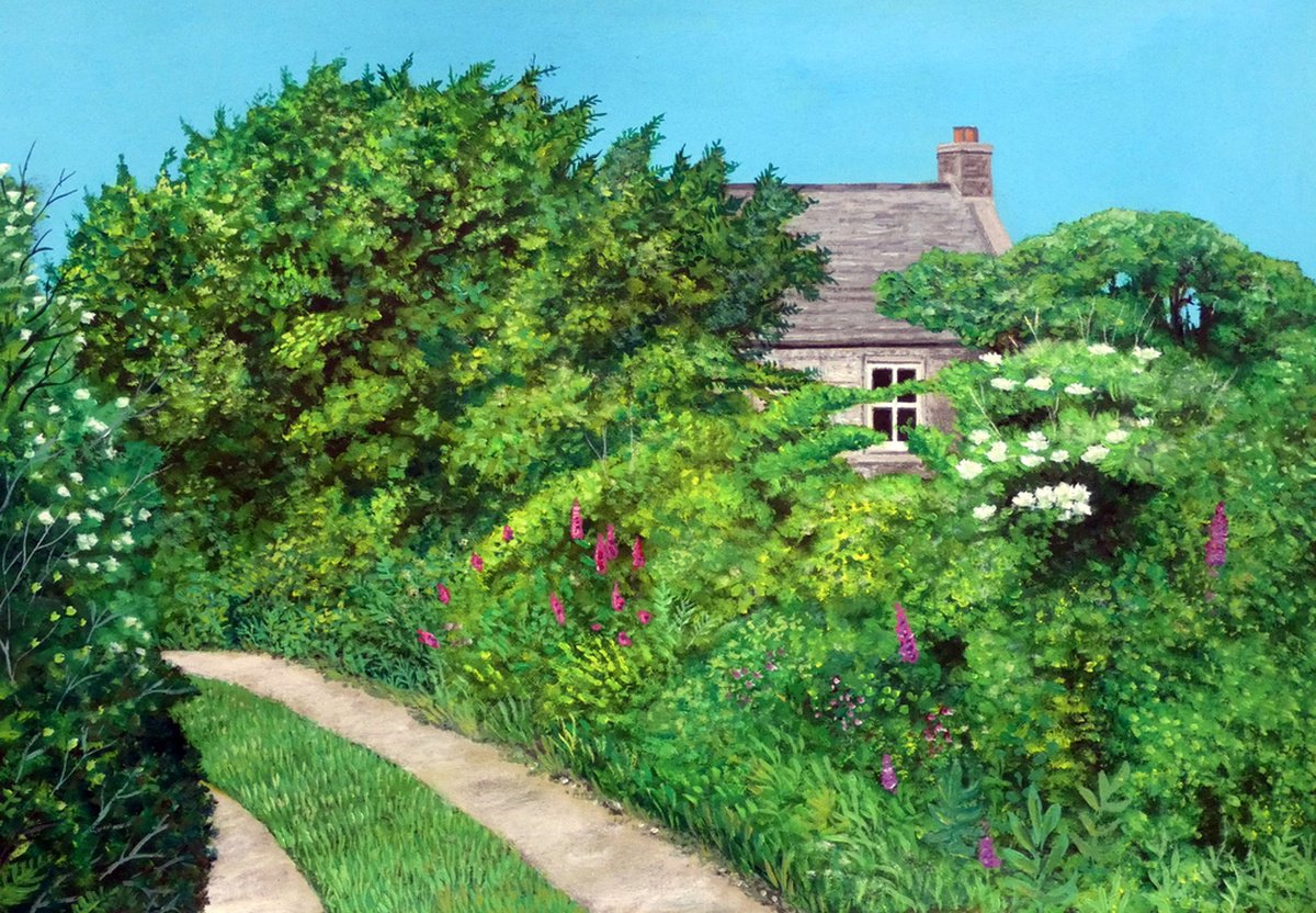 Landscape Painting By Tim Treagust, 17 X 12", Track To Wicca, Near Zennor, Original Artwork