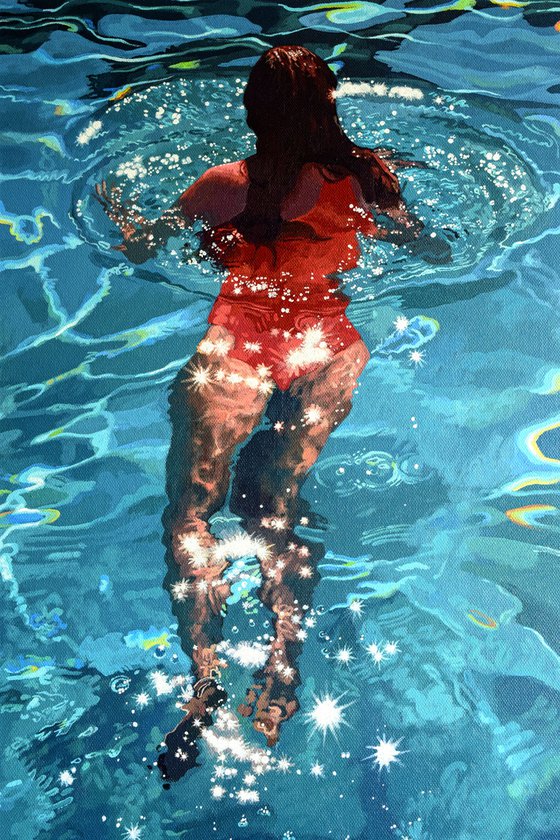 Star Fall - Swimming Painting
