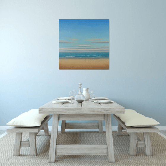 Beach Glow - Blue Sky Seascape