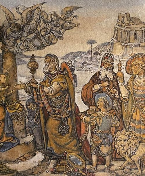 Adoration of the Magi by Oleg and Alexander Litvinov