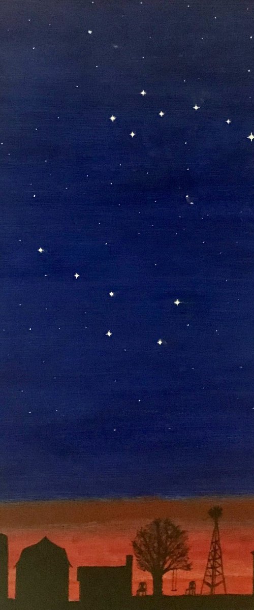 FARM #10 SILHOUETTES AND STARS by Leslie Dannenberg