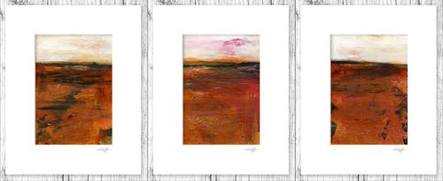 Mystical Land Collection 9 - 3 Textural Landscape Paintings by Kathy Morton Stanion by Kathy Morton Stanion