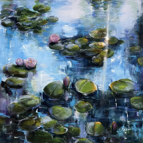 Always Waterlilies 9 by Sandra Gebhardt-Hoepfner