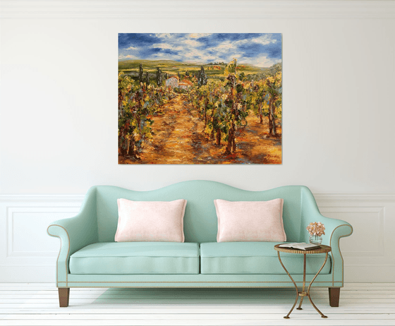 Vignes ensoleillées