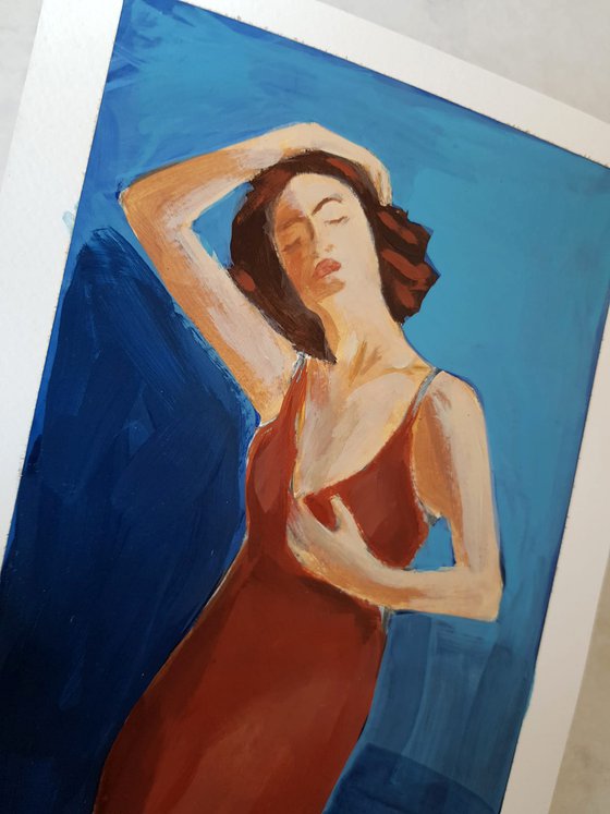 Woman in Red