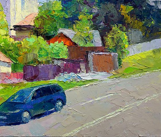 Along the city street
