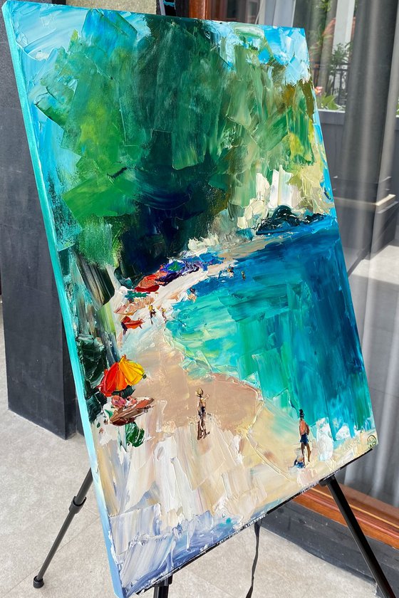 Vibrant Coastal Beach Art