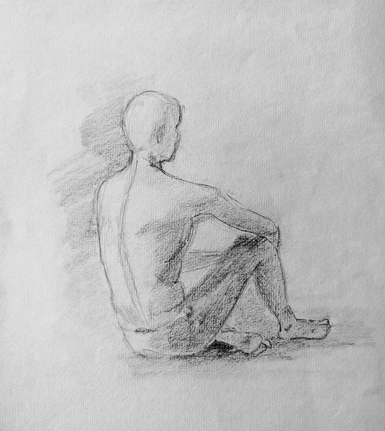 Observation.Original nude drawing.