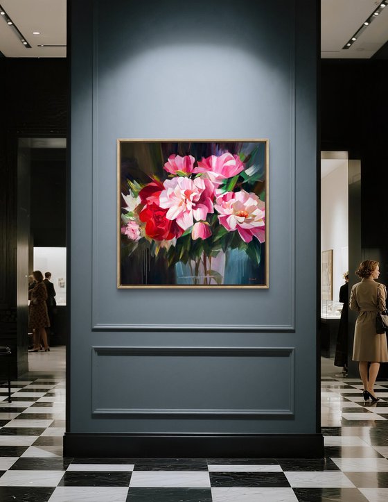 Blush and carmine rhapsody