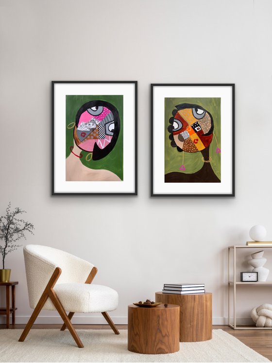 Selfie 6,7Diptych)