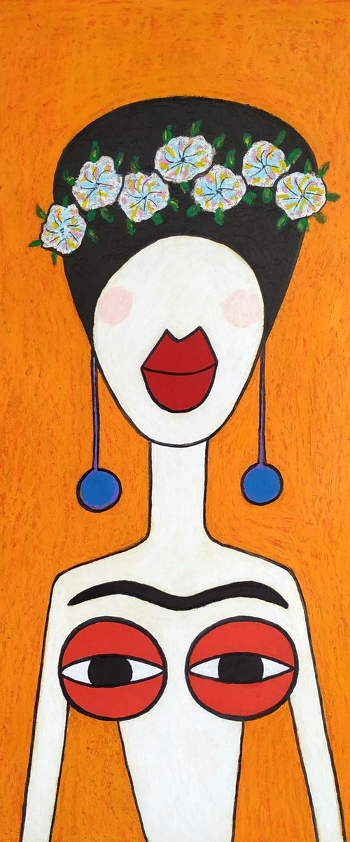 My tits love Frida(orange) by Ann Zhuleva