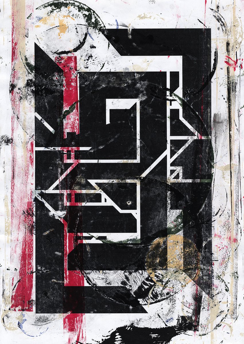 Abstract Collage By Petr Strnad, 11 X 14", Formation 14., Original Artwork