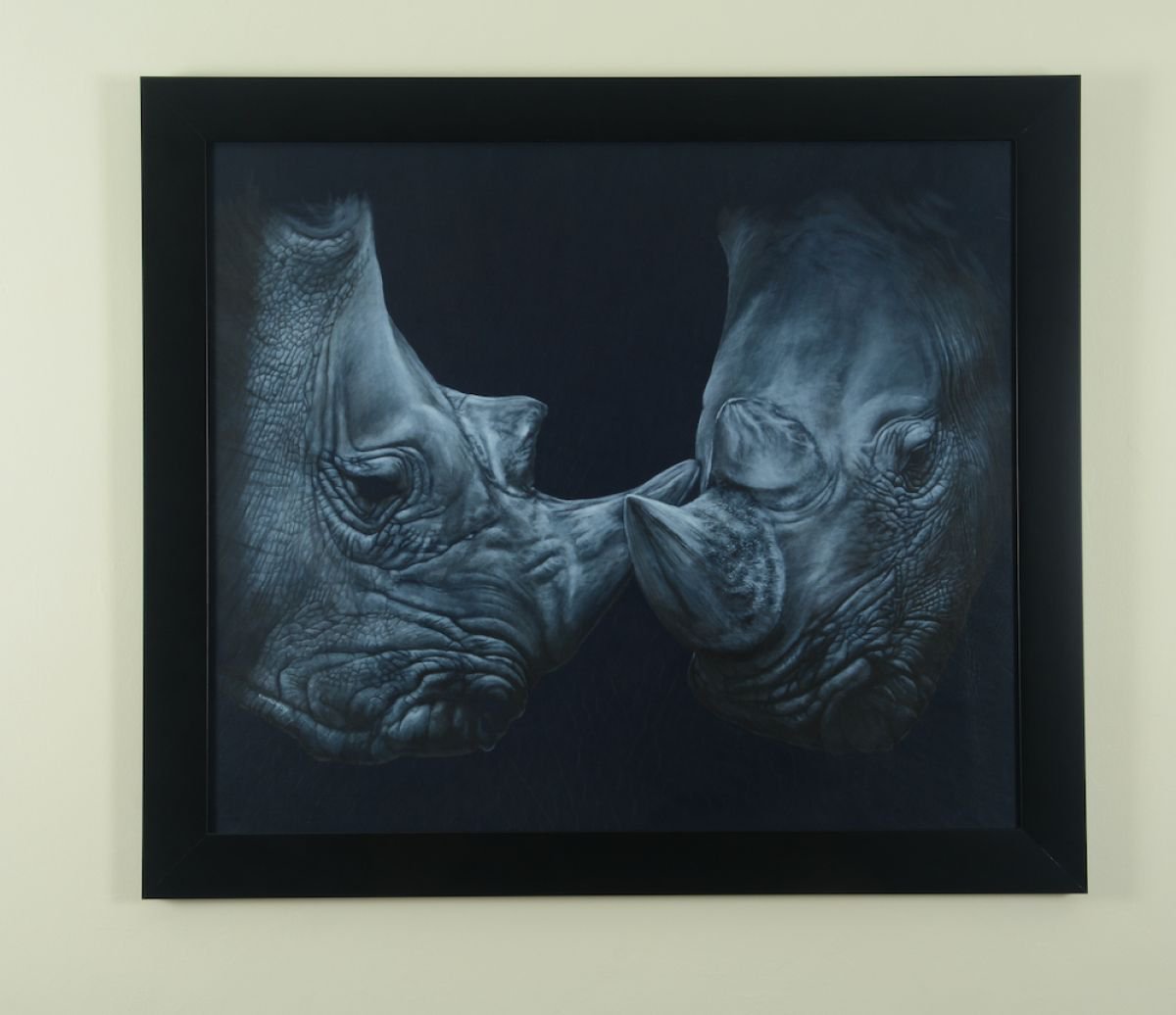 Rhinoceros Closeness by Karl Hamilton-Cox