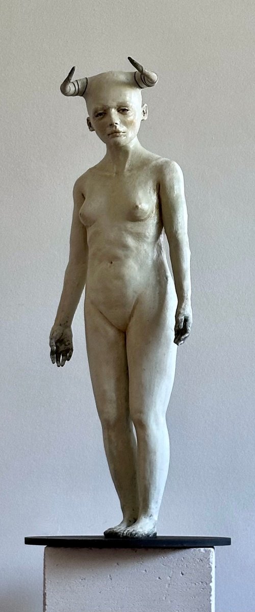 Full Figure Ceramic Sculpture by Aga Koncka