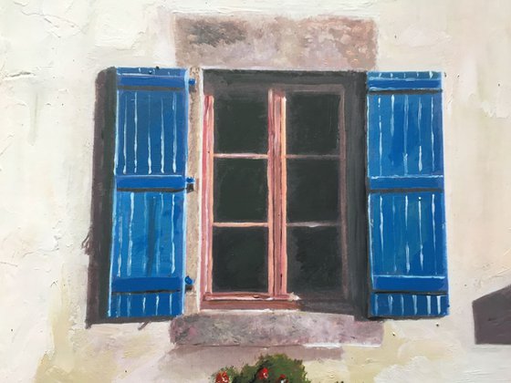 Blue Shutters, France, Summer