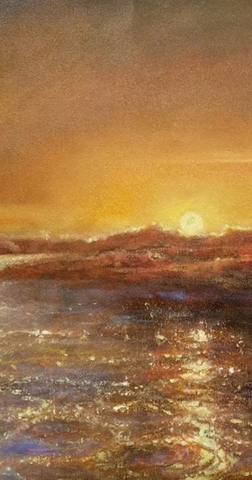 Golden lake by Vishalandra Dakur