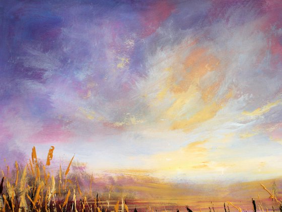 Golden Hours   - Large original landscape