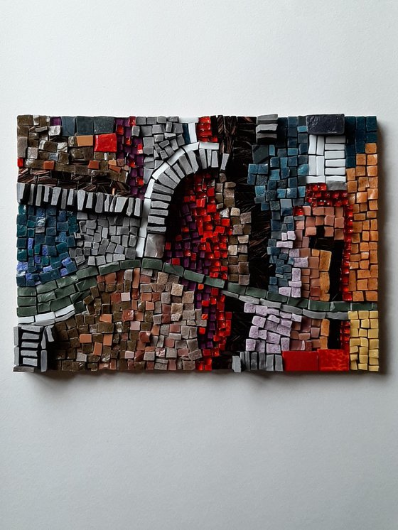 Landscape Abstract. Mosaic art.