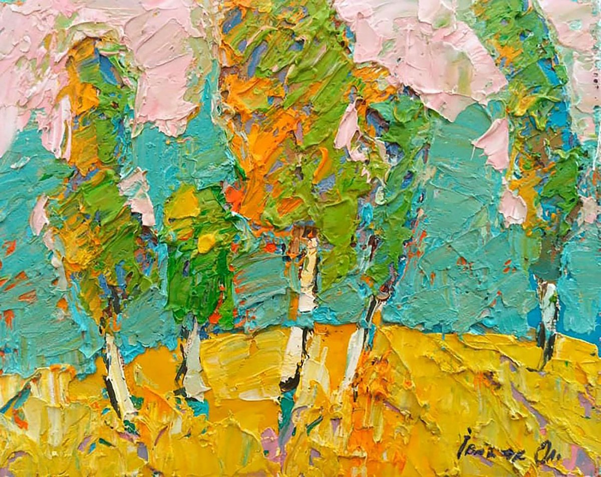 Among the birches by Kalenyuk Alex