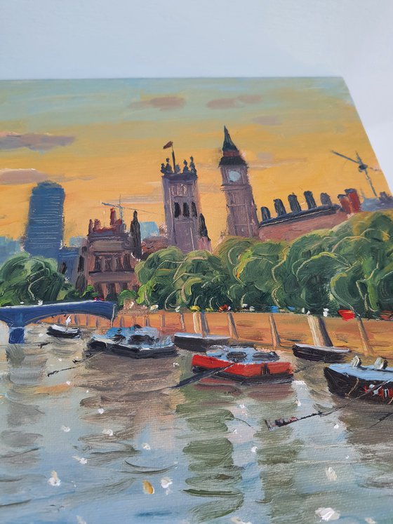 View of London with Parliament