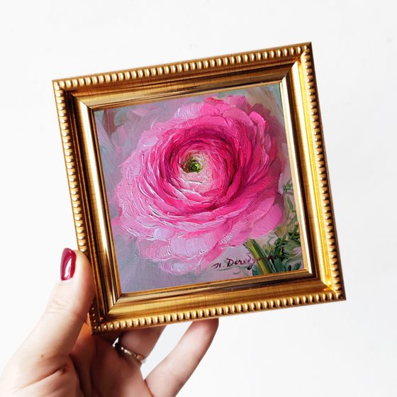 Ranunculus flower painting